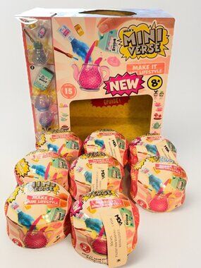 MGA's Miniverse Make It Mini LIFESTYLE SERIES 2 Lot of 8 balls w Display Box